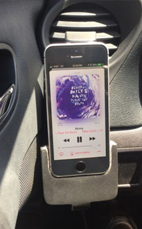 Photograph of an iPhone car dock